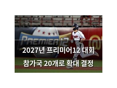 2027년 프리미어12 대회 참가국 20개로 확대 결정