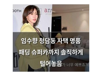 임수향 청담동 자택 명품 패딩 슈퍼카까지 솔직하게 털어놓음