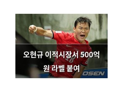 오현규 이적시장서 500억 원 라벨 붙여