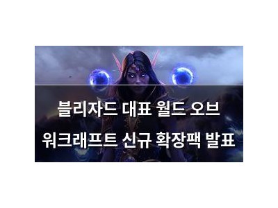 블리자드 대표 월드 오브 워크래프트 신규 확장팩 발표