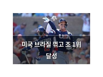 미국 브라질 꺾고 조 1위 달성