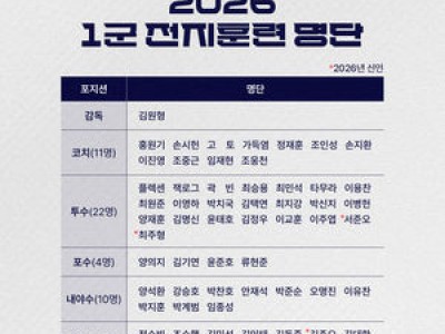 두산 베어스 2026시즌 슬로건 담은 호주 전지훈련 출발